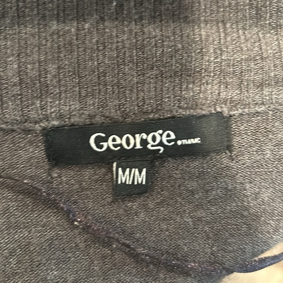 George grey cardigan with pockets sz medium - Picture 5 of 6